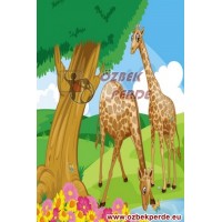Zürafa Baskılı Halı